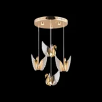 Kuğu 037 Sarkıt Led'li Avize 3+1