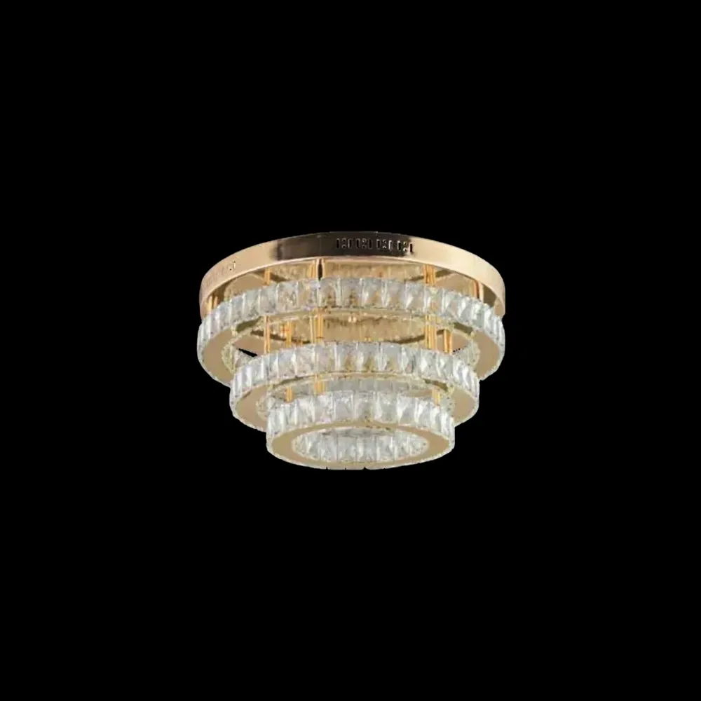 Şule Ledli Şule Gold 3 Renkli Led’li Dim’lenebilir Avize - Görsel 1
